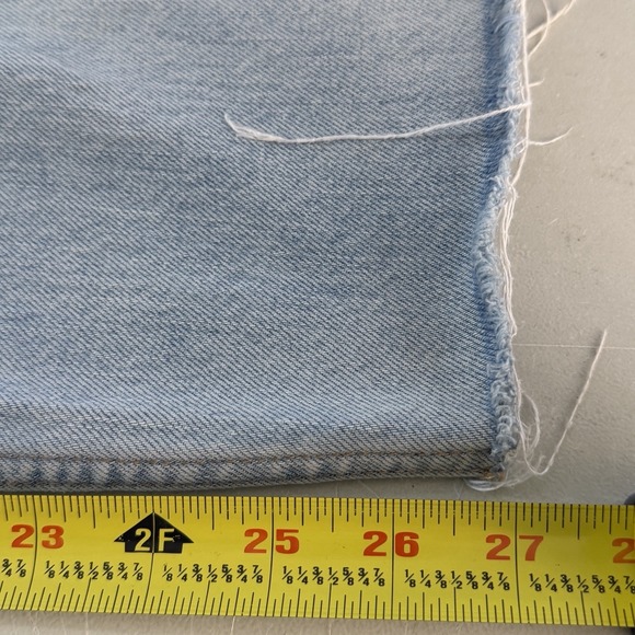 Aeropostale Mom Jeans Distressed Size 0 Blue Ankle Slouchy Grunge 90s 24x27 - Picture 11 of 11